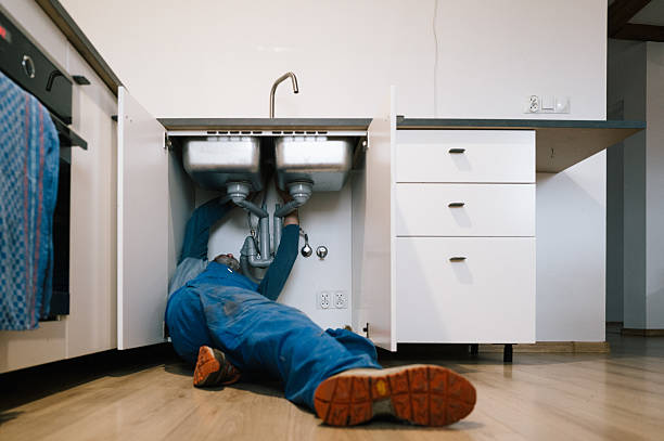 Professional Drain Cleaning technician working in Burlington, WI